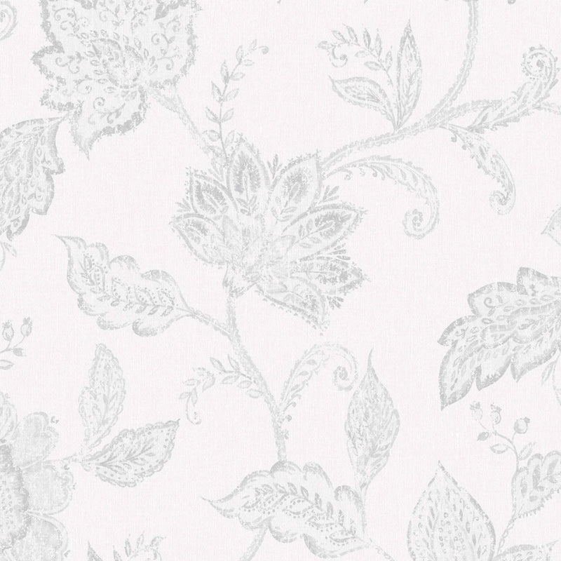Sample 1930 Indigo Bloom, Grey By Borastapeter Wallcovering