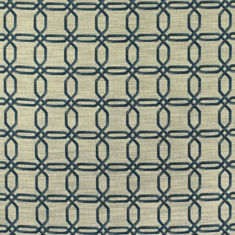 Acquire F2431 Blue Jay Geometric Upholstery Greenhouse Fabric