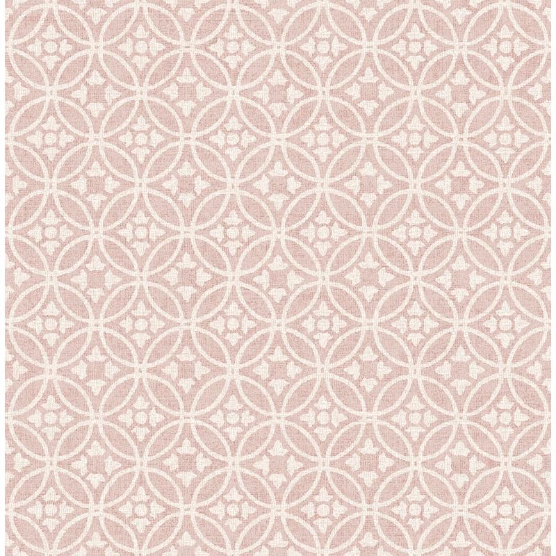 Buy 2970-26138 Revival Larsson Pink Ogee Wallpaper Pink A-Street Prints Wallpaper