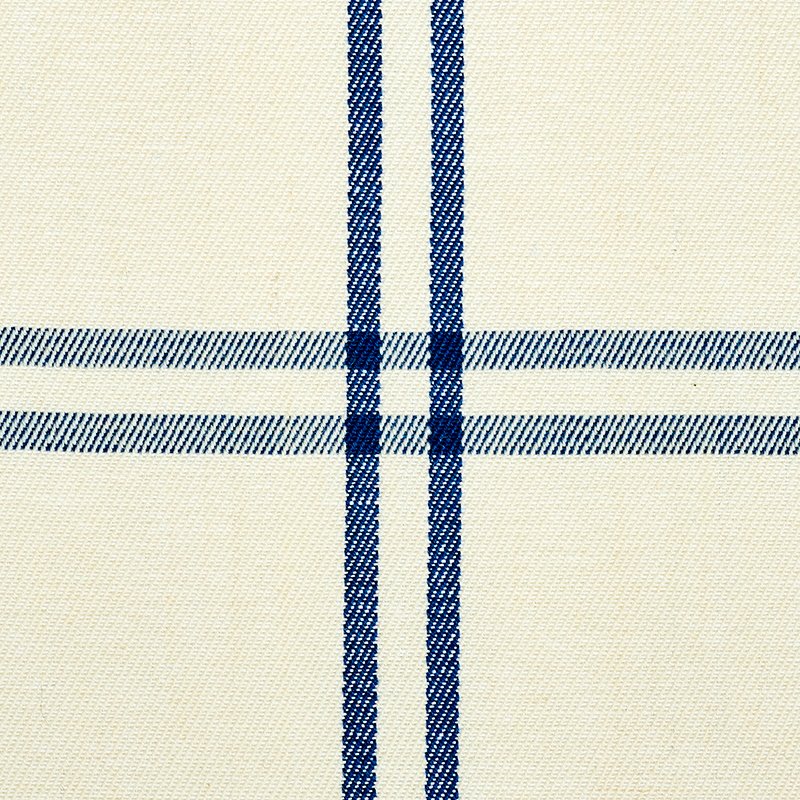 Purchase 55716 Luberon Plaid Blue Schumacher Fabric