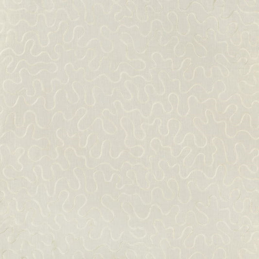 View 4563.1.0 Unraveled Ivory Geometric White by Kravet Design Fabric