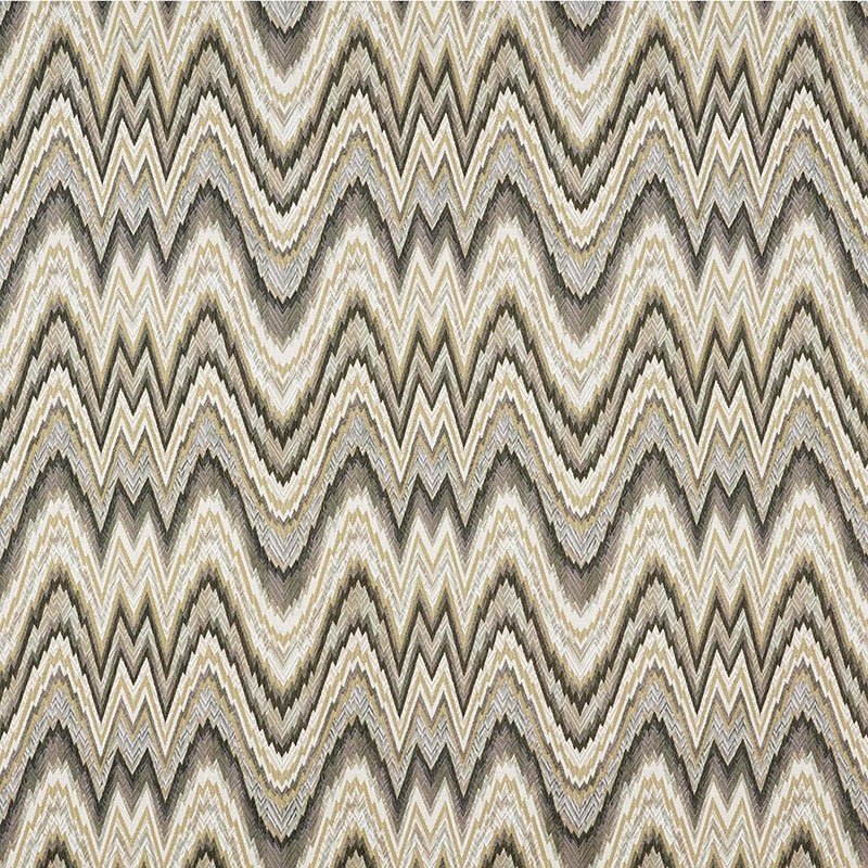 Purchase sample of 68941 Valkyrie Flame Stitch, Shale by Schumacher Fabric