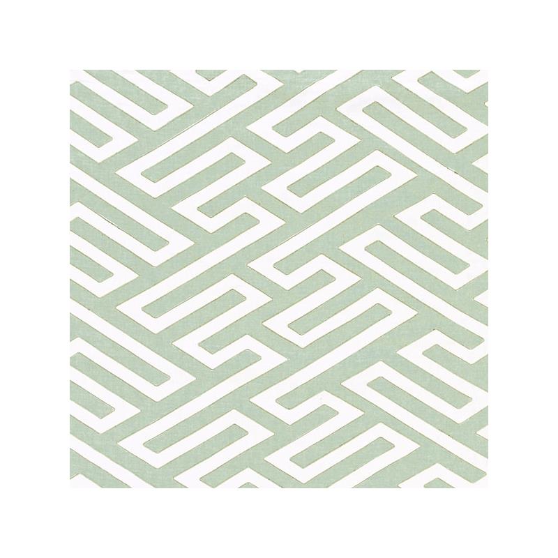 Sample 27218-002 Canton Fret Applique, Eucalyptus - Scalamandre Fabric (SC 000227218)