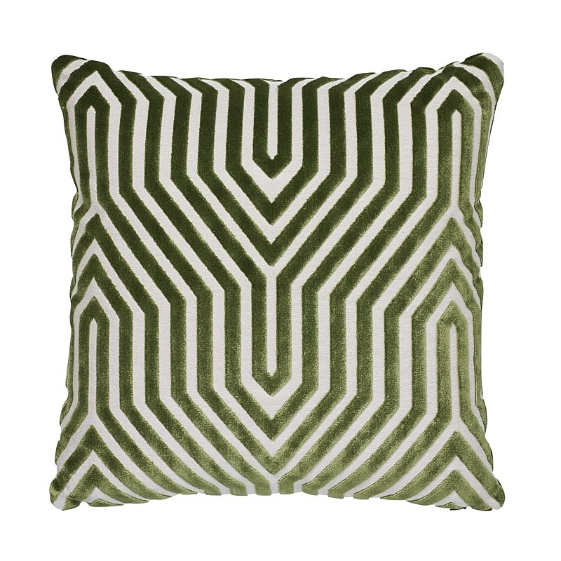 So6942206 The Wave 22&quot; Pillow Lettuce By Schumacher Furniture and Accessories 1,So6942206 The Wave 22&quot; Pillow Lettuce By Schumacher Furniture and Accessories 2