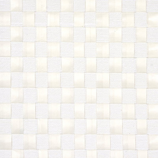 Buy 5012970 Textured Check White Schumacher Wallcovering Wallpaper