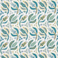 View 179850 Malabar Vine Peacock by Schumacher Fabric