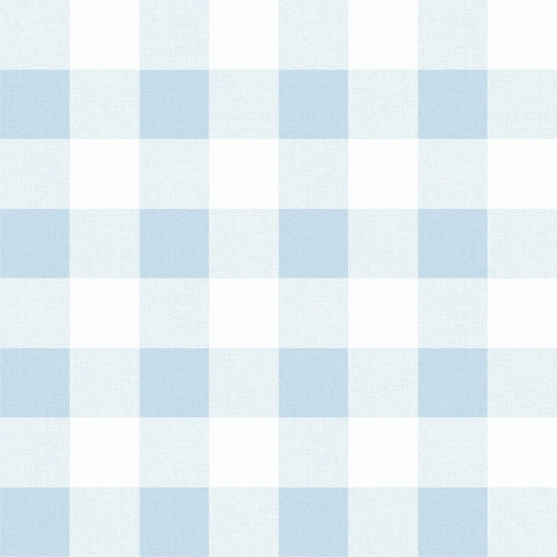Sample MB31912 Beach House Picnic Plaid, Blue Oasis Plaid by Seabrook Wallpaper