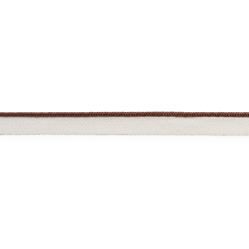 74530 | Gustave Silk Lip Cord Narrow, Brown - Schumacher Fabric