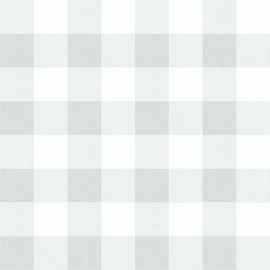 View MB31917 Beach House Picnic Plaid Daydream Gray Plaid by Seabrook Wallpaper