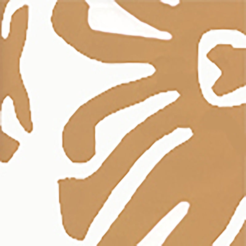 Sample 2470-12WP Sigourney, Camel II on White by Quadrille Wallpaper