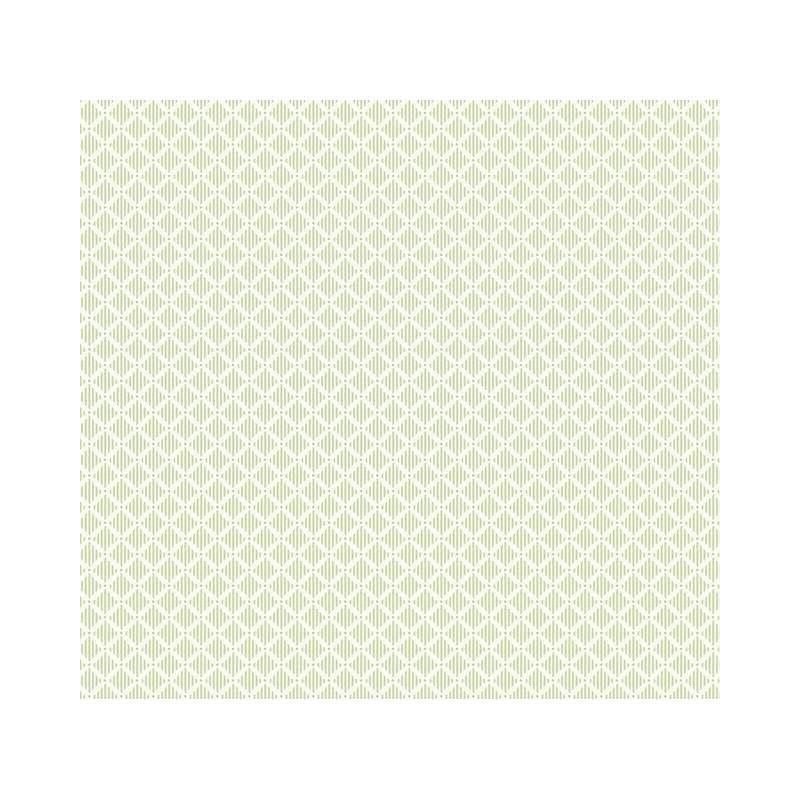 Sample GR6006 Grandmillennial, Diamond Gate Green York Wallpaper