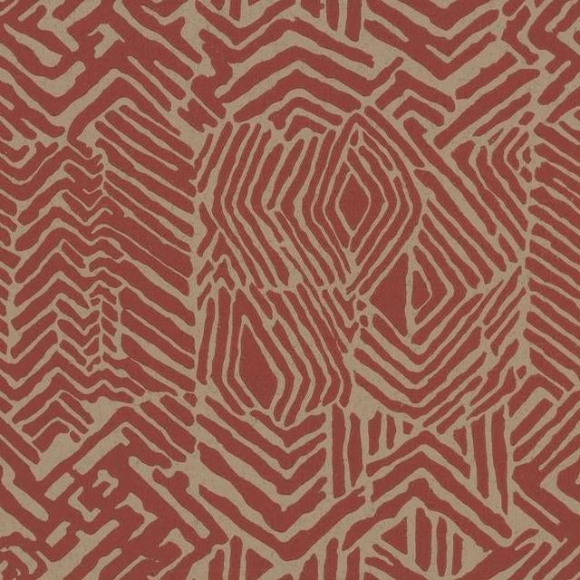 Search HC7550 Handcrafted Naturals Tribal Print Red/Tan by Ronald Redding Wallpaper