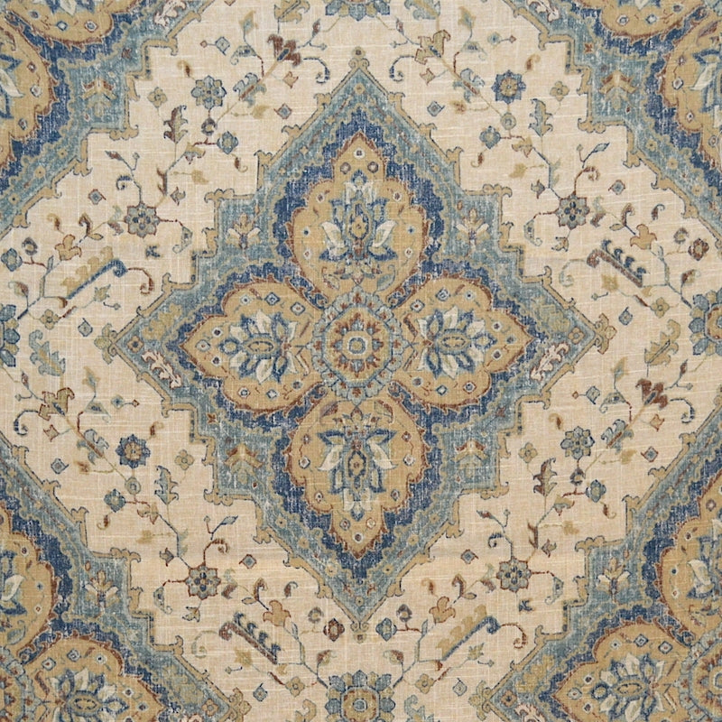 Sample 7768 Zornich Navysea Magnolia Fabric