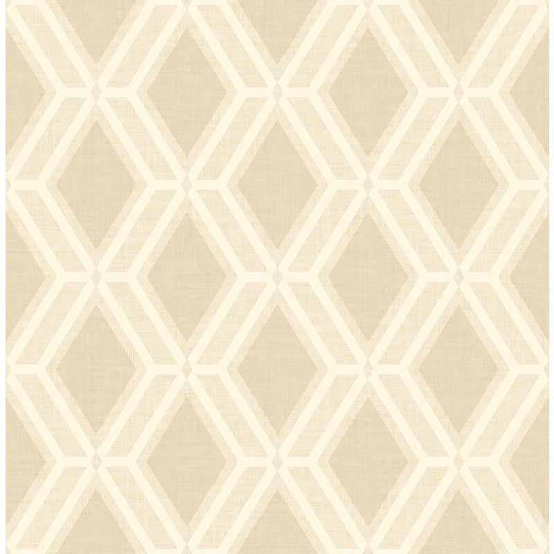 Select 4025-82539 Radiance Mersenne Beige Geometric Wallpaper Beige by Advantage