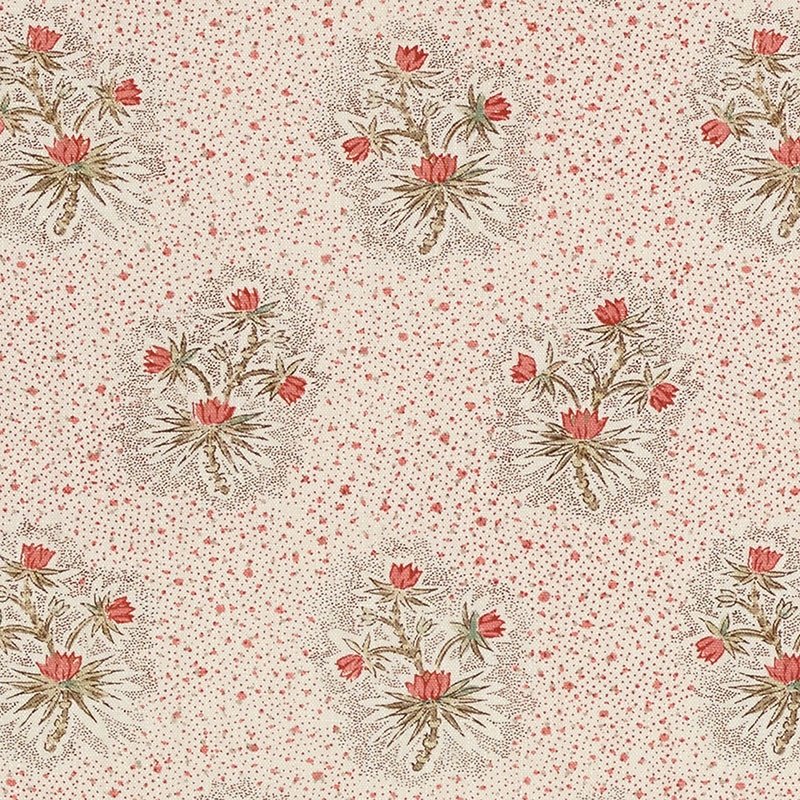 Purchase sample of 175970 Cassis Floral, Rouge by Schumacher Fabric