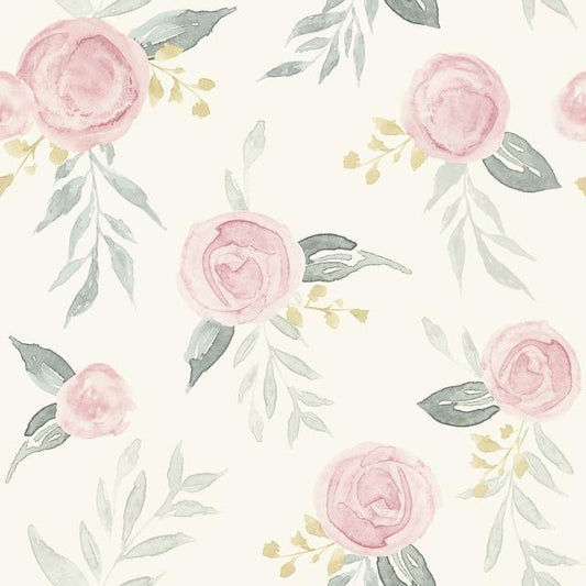 Buy PSW1010RL Magnolia Home Vol. II Floral Pink Peel and Stick Wallpaper
