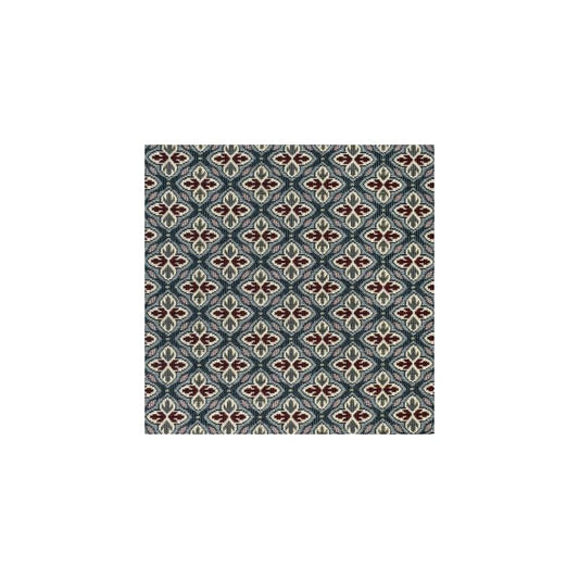 Looking F3494 Cobalt Blue Geometric Greenhouse Fabric