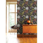 Select 4014-26447 Seychelles Praslin Black Botanical Wallpaper Black A-Street Prints Wallpaper