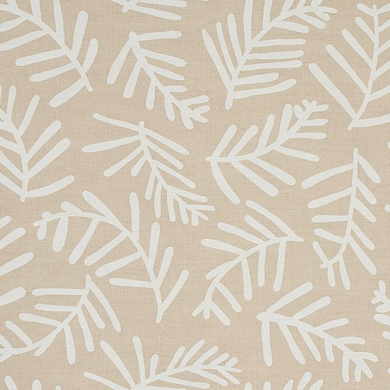 Purchase sample of 179912 Tiah Cove, Ivory On Natural by Schumacher Fabric