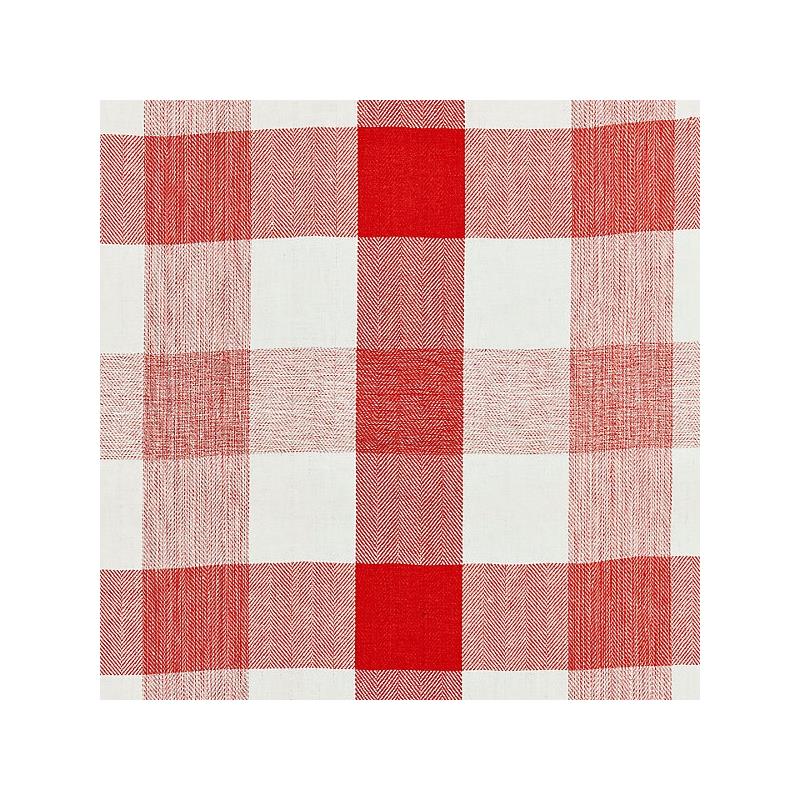 Sample 27135-004 Westport Linen Plaid, Coral - Scalamandre Fabric (SC 000427135)