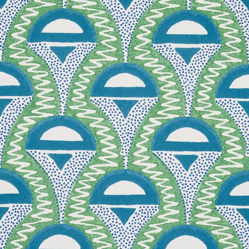 Save on 5012082 Abelino Green and Peacock Schumacher Wallcovering Wallpaper