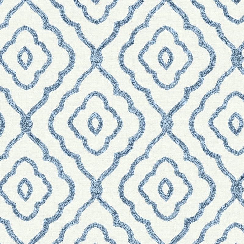 Save MB30902 Beach House Seaside Ogee Blue Oasis Ogee by Seabrook Wallpaper