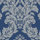 Select UK10457 Mica Blue Damask by Seabrook Wallpaper