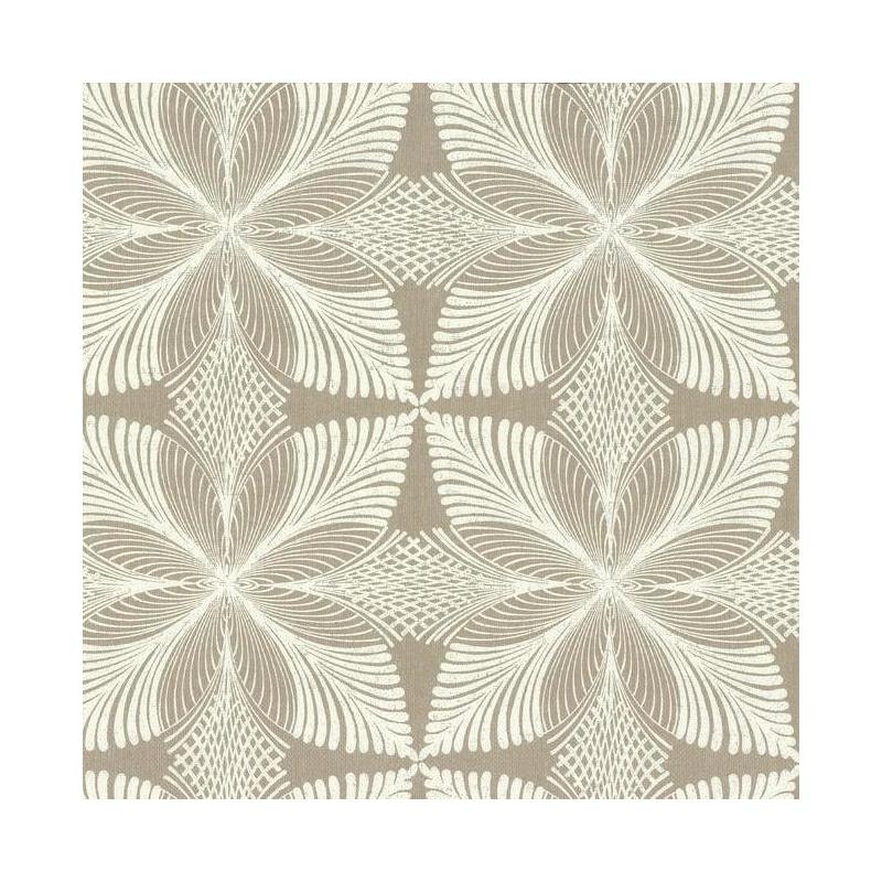 Sample HC7543 Handcrafted Naturals, Roulettes Tan White Ronald Redding