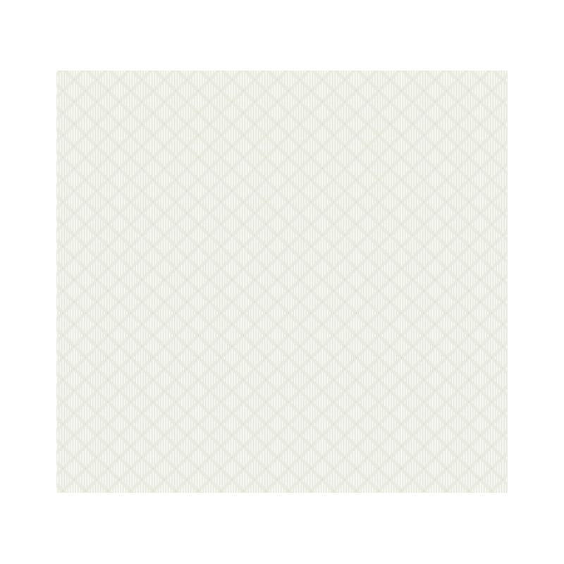 Sample GR6002 Grandmillennial, Diamond Gate White/Tan York Wallpaper