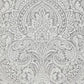 Select 2976-86443 Grey Resource Artemis Silver Damask Silver A-Street Prints Wallpaper