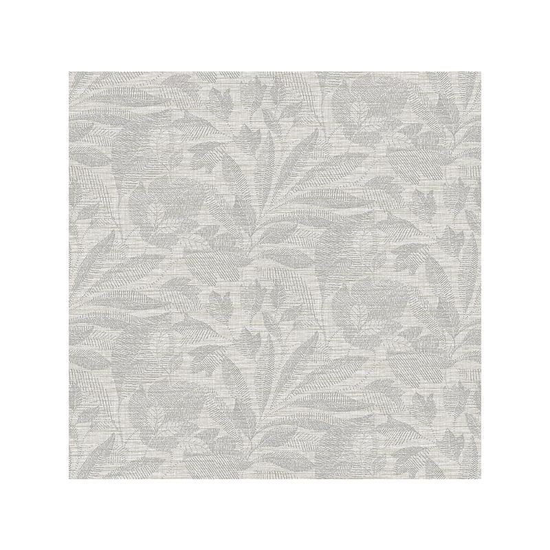 Sample 2971-86152 Dimensions, Lei Silver Etched Leaves by A-Street Prints Wallpaper