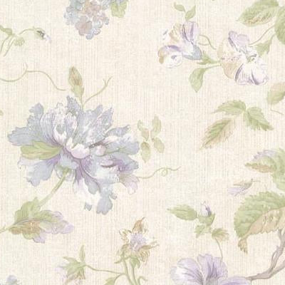 Shop 2530-20555 Satin Classics IX Purple Floral wallpaper by Mirage Wallpaper