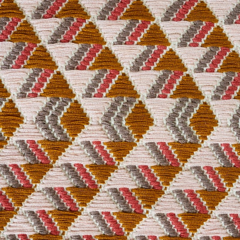 View 79223 Amates Hand Woven Brocade Mostaza Schumacher Fabric