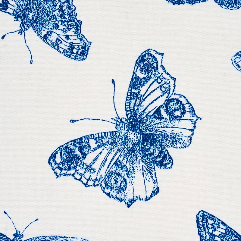 Looking 179432 Burnell Butterfly Blue By Schumacher Fabric