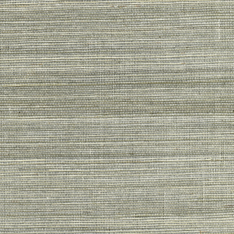 Sample 2732-80010 Canton Road, Nathan Silver Grasscloth by Kenneth James Wallpaper