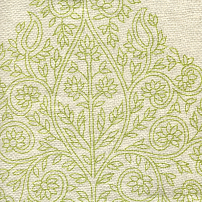 Sample HC1480P-07WP Taj, Fig On On Off White by Quadrille Wallpaper