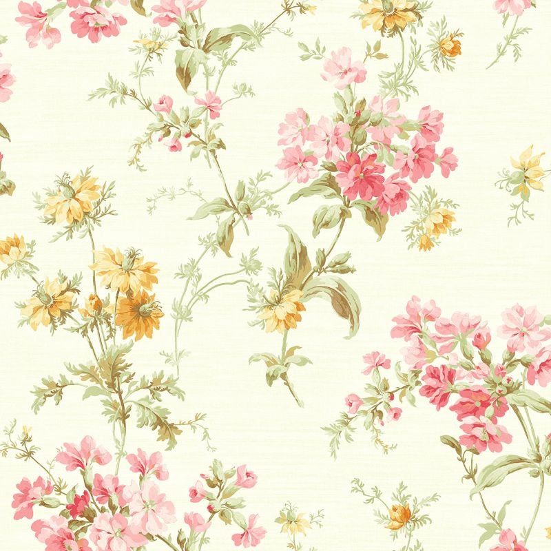 Shop RV20301 Summer Park Tossed Floral by Wallquest Wallpaper
