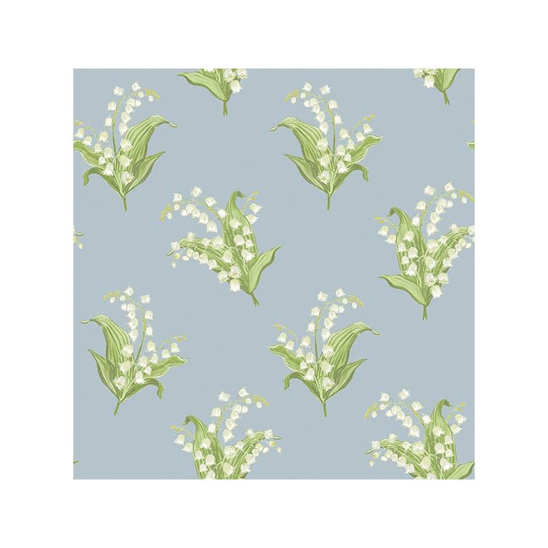 Sample AST4339 Erin Gates, Farmington Blue Heather Lily of the Valley Wallpaper by A-Street Prints Wallpape