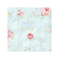 Sample AB27662 Flourish Abby Rose 4, Blue Morning Dew Wallpaper by Norwall