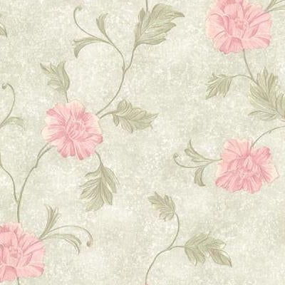 Save 2530-20520 Satin Classics IX Green Floral wallpaper by Mirage Wallpaper