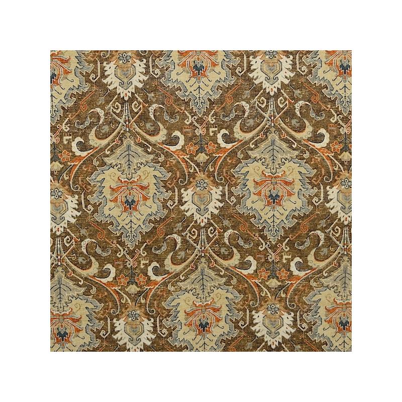 Sample 6108 Isparta Brown Magnolia Fabric