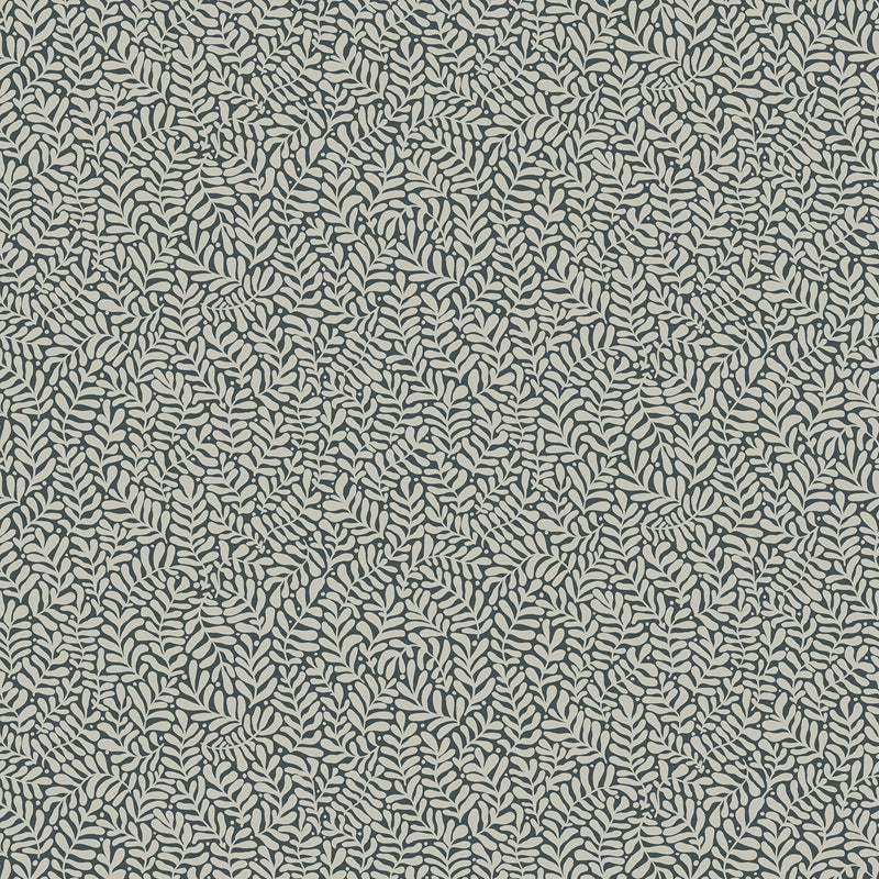 Sample 2999-55032 Annelie, Anna Dark Blue Fern Trail by A-Street Prints Wallpaper