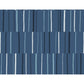 Sample LW51202 Living with Art, Block Lines Blueberry, Midnight, and Blue Skies Seabrook Wallpaper