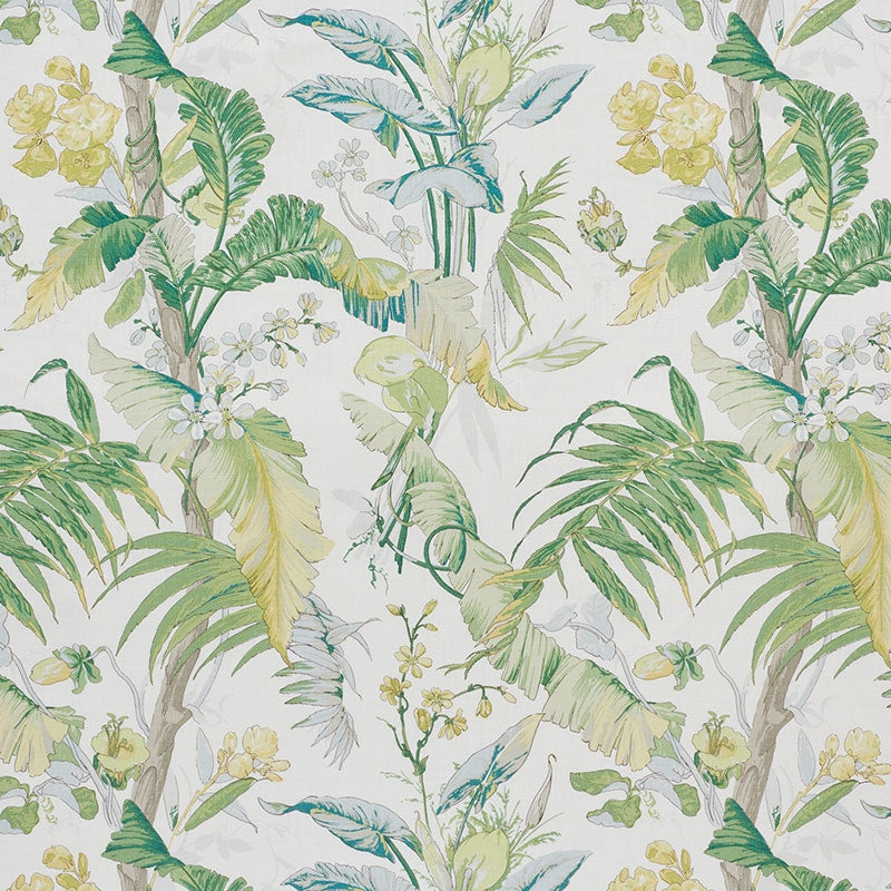 Purchase sample of 178131 Tropique, Citron by Schumacher Fabric