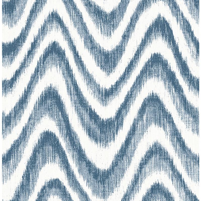 Save on 2901-25408 Perennial Bargello Blue Faux Grasscloth Wave A Street Prints Wallpaper