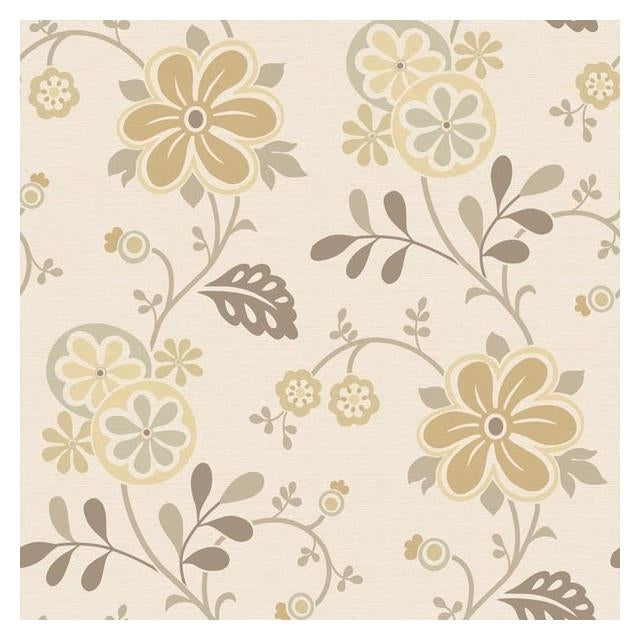Select 2535-20679 Simple Space 2 Amelie Beige Modern Floral Trail Beacon House Wallpaper