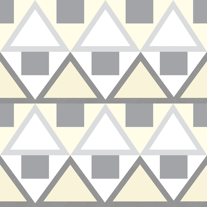 AES4799 Aelfie Grey Madaket Geometric Peel &amp; Stick Wallpaper by NuWallpaper