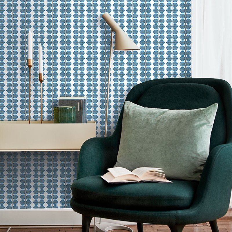 Order 1752 bers blue borastapeter wallpaper