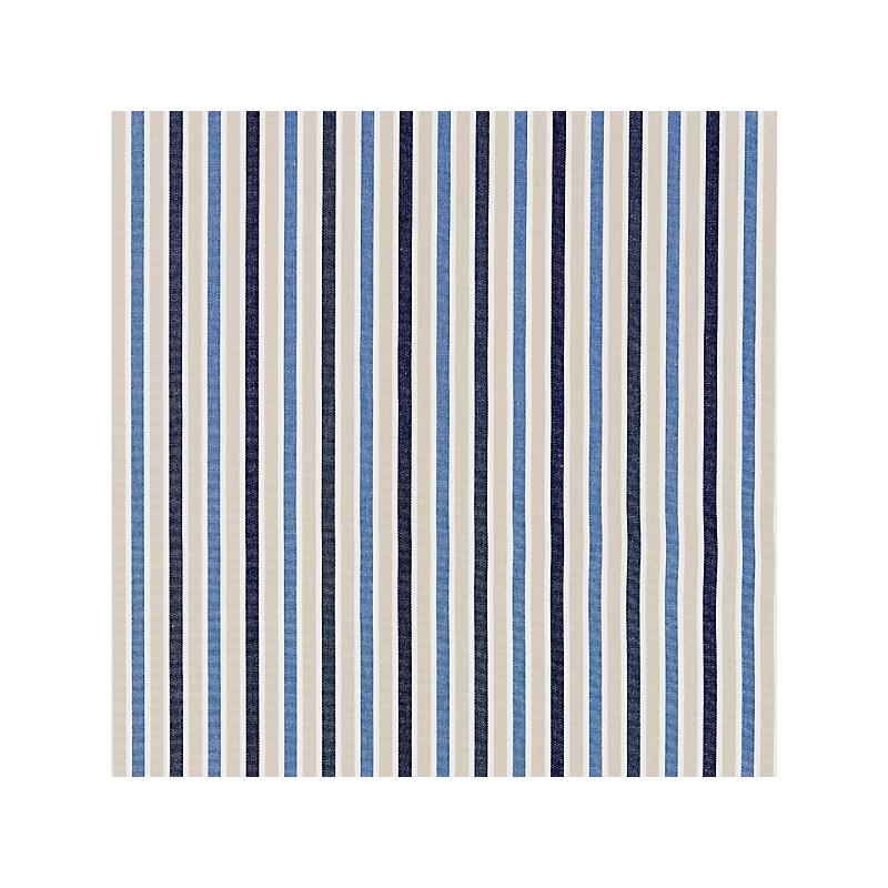 Sample 27114-004 Leeds Cotton Stripe, Indigo - Scalamandre Fabric (SC 000427114)