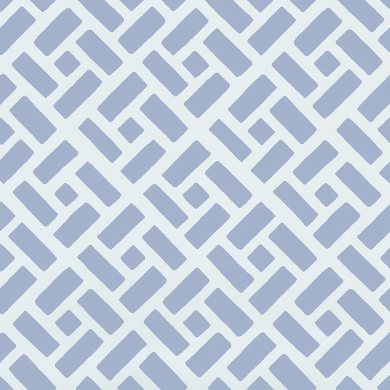 Looking 6690WP-04W Edo Grey on White by Quadrille Wallpaper